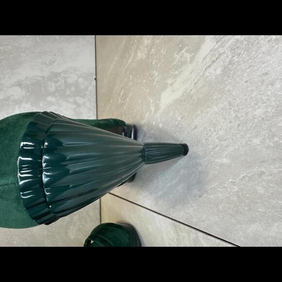 Miu Miu green suede peep-toe pumps Size 38.5/8.5 - Picture 5 of 6